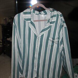 Honeydew Pajama Set Teal/Ivory